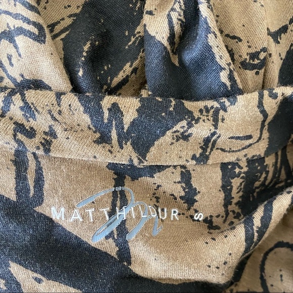 MATT HILDUR Icelandic Design Asymmetric Midi Dress Handmade in Peru SZ S - Picture 9 of 9